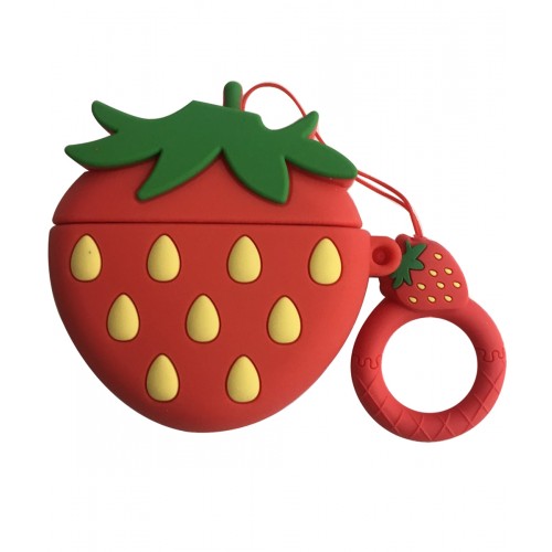 Airpods3 Cartoon Silicone Case_ Strawberry